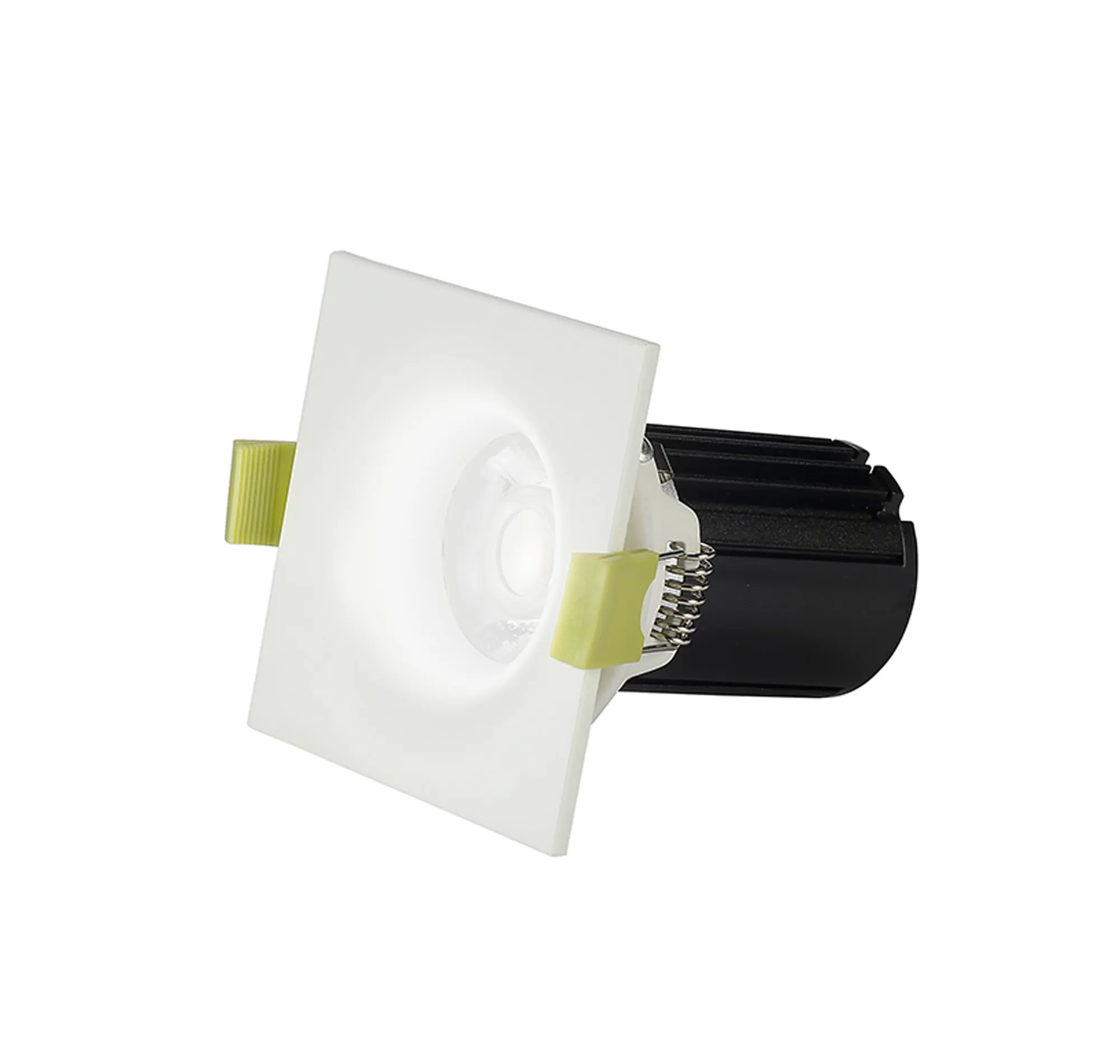 Bruve 12 Tridonic powered 12W 3000K 1200lm 36° LED Engine,300mA , CRI>90 LED Engine Matt White Fixed Square Recessed Downlight, Inner Glass cover, IP65 DM202499  Dlux Bruve SQ 12 IP65